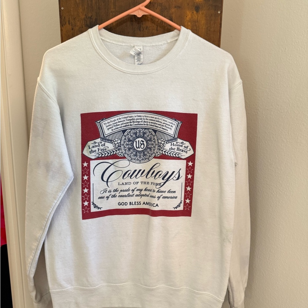 White Cowboys Graphic Sweatshirt